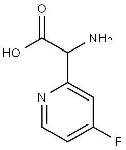 2-Amino-2-(4-fluoropyridin-2-yl)acetic acid Structure