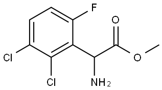 Methyl α-amino-2,3-dichloro-6-fluorobenzeneacetate Structure