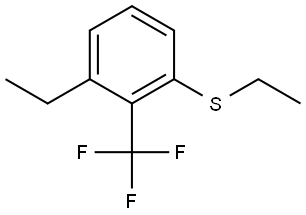 1-Ethyl-3-(ethylthio)-2-(trifluoromethyl)benzene Structure