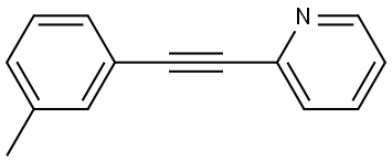 2-[2-(3-Methylphenyl)ethynyl]pyridine Structure