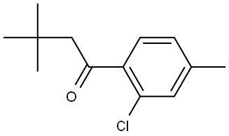 1-(2-Chloro-4-methylphenyl)-3,3-dimethyl-1-butanone 구조식 이미지