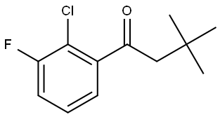 1-(2-Chloro-3-fluorophenyl)-3,3-dimethyl-1-butanone Structure