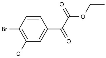 Ethyl 4-bromo-3-chloro-α-oxobenzeneacetate Structure