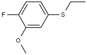 4-(Ethylthio)-1-fluoro-2-methoxybenzene Structure