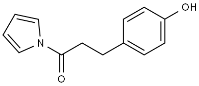 3-(4-Hydroxyphenyl)-1-(1H-pyrrol-1-yl)propan-1-one Structure