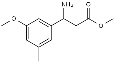 METHYL 3-AMINO-3-(3-METHOXY-5-METHYLPHENYL)PROPANOATE Structure