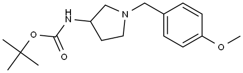 tert-butyl (1-(4-methoxybenzyl)pyrrolidin-3-yl)carbamate Structure