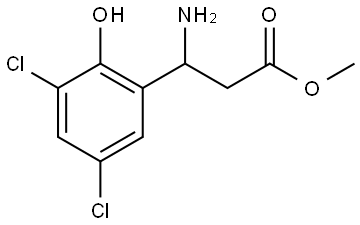 METHYL 3-AMINO-3-(3,5-DICHLORO-2-HYDROXYPHENYL)PROPANOATE Structure