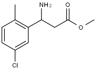 METHYL 3-AMINO-3-(5-CHLORO-2-METHYLPHENYL)PROPANOATE Structure