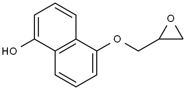 5-(2-Oxiranylmethoxy)-1-naphthalenol Structure