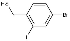 4-Bromo-2-iodobenzenemethanethiol Structure