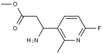 METHYL 3-AMINO-3-(6-FLUORO-2-METHYLPYRIDIN-3-YL)PROPANOATE 구조식 이미지