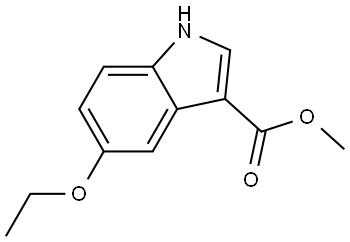 methyl 5-ethoxy-1H-indole-3-carboxylate 구조식 이미지