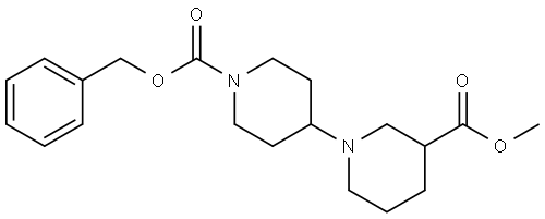 1'-benzyl 3-methyl [1,4'-bipiperidine]-1',3-dicarboxylate Structure