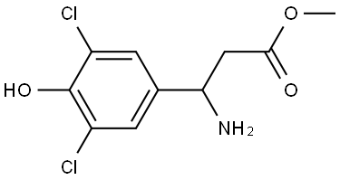 METHYL 3-AMINO-3-(3,5-DICHLORO-4-HYDROXYPHENYL)PROPANOATE Structure