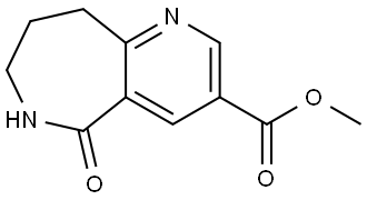 Methyl 6,7,8,9-tetrahydro-5-oxo-5H-pyrido[3,2-c]azepine-3-carboxylate Structure