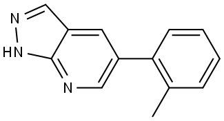 5-(2-Methylphenyl)-1H-pyrazolo[3,4-b]pyridine Structure