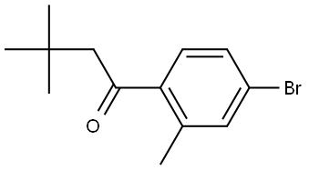 1-(4-Bromo-2-methylphenyl)-3,3-dimethyl-1-butanone Structure