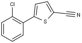 5-(2-Chlorophenyl)-2-thiophenecarbonitrile Structure