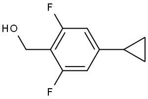 (4-cyclopropyl-2,6-difluorophenyl)methanol Structure