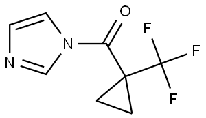 1H-Imidazol-1-yl[1-(trifluoromethyl)cyclopropyl]methanone Structure