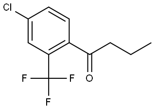 1-[4-Chloro-2-(trifluoromethyl)phenyl]-1-butanone Structure