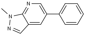 1-Methyl-5-phenyl-1H-pyrazolo[3,4-b]pyridine Structure