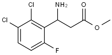 Methyl β-amino-2,3-dichloro-6-fluorobenzenepropanoate Structure