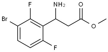 Methyl β-amino-3-bromo-2,6-difluorobenzenepropanoate Structure