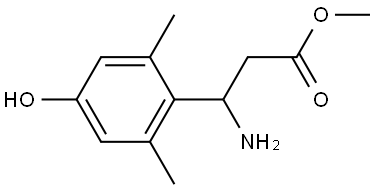 METHYL 3-AMINO-3-(4-HYDROXY-2,6-DIMETHYLPHENYL)PROPANOATE Structure