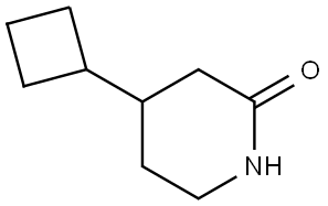 2-Piperidinone, 4-cyclobutyl- Structure