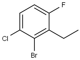 2-Bromo-1-chloro-3-ethyl-4-fluorobenzene Structure