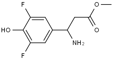 METHYL 3-AMINO-3-(3,5-DIFLUORO-4-HYDROXYPHENYL)PROPANOATE Structure