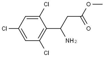 METHYL 3-AMINO-3-(2,4,6-TRICHLOROPHENYL)PROPANOATE Structure