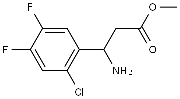 METHYL 3-AMINO-3-(2-CHLORO-4,5-DIFLUOROPHENYL)PROPANOATE Structure