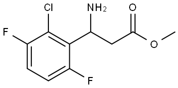 METHYL 3-AMINO-3-(2-CHLORO-3,6-DIFLUOROPHENYL)PROPANOATE Structure