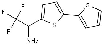 α-(Trifluoromethyl)[2,2′-bithiophene]-5-methanamine 구조식 이미지