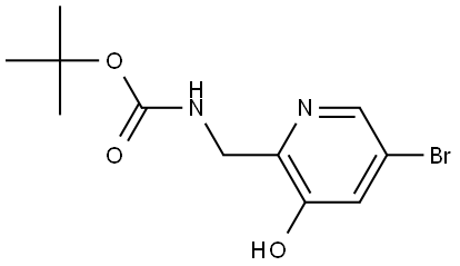 tert-butyl ((5-bromo-3-hydroxypyridin-2-yl)methyl)carbamate Structure