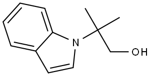 2-(1H-Indol-1-yl)-2-methylpropan-1-ol Structure