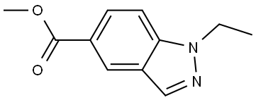 methyl 1-ethyl-1H-indazole-5-carboxylate Structure