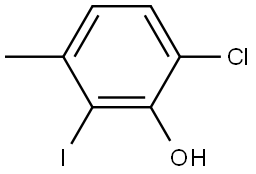 6-chloro-2-iodo-3-methylphenol Structure