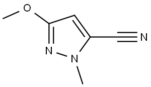 1H-Pyrazole-5-carbonitrile, 3-methoxy-1-methyl- 구조식 이미지