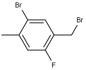 1-Bromo-5-(bromomethyl)-4-fluoro-2-methylbenzene Structure