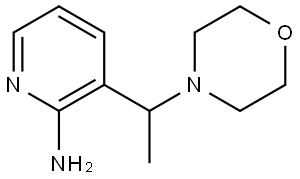 3-(1-morpholinoethyl)pyridin-2-amine Structure