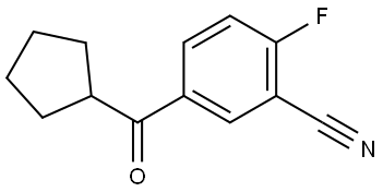 5-(Cyclopentylcarbonyl)-2-fluorobenzonitrile Structure