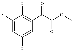 Methyl 2,5-dichloro-3-fluoro-α-oxobenzeneacetate Structure