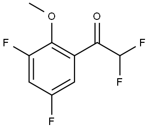 1-(3,5-Difluoro-2-methoxy-phenyl)-2,2-difluoro-ethanone 구조식 이미지