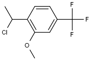 1-(1-Chloroethyl)-2-methoxy-4-(trifluoromethyl)benzene Structure