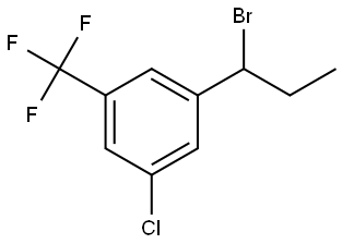 1-(1-Bromopropyl)-3-chloro-5-(trifluoromethyl)benzene Structure