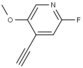 4-ethynyl-2-fluoro-5-methoxypyridine Structure